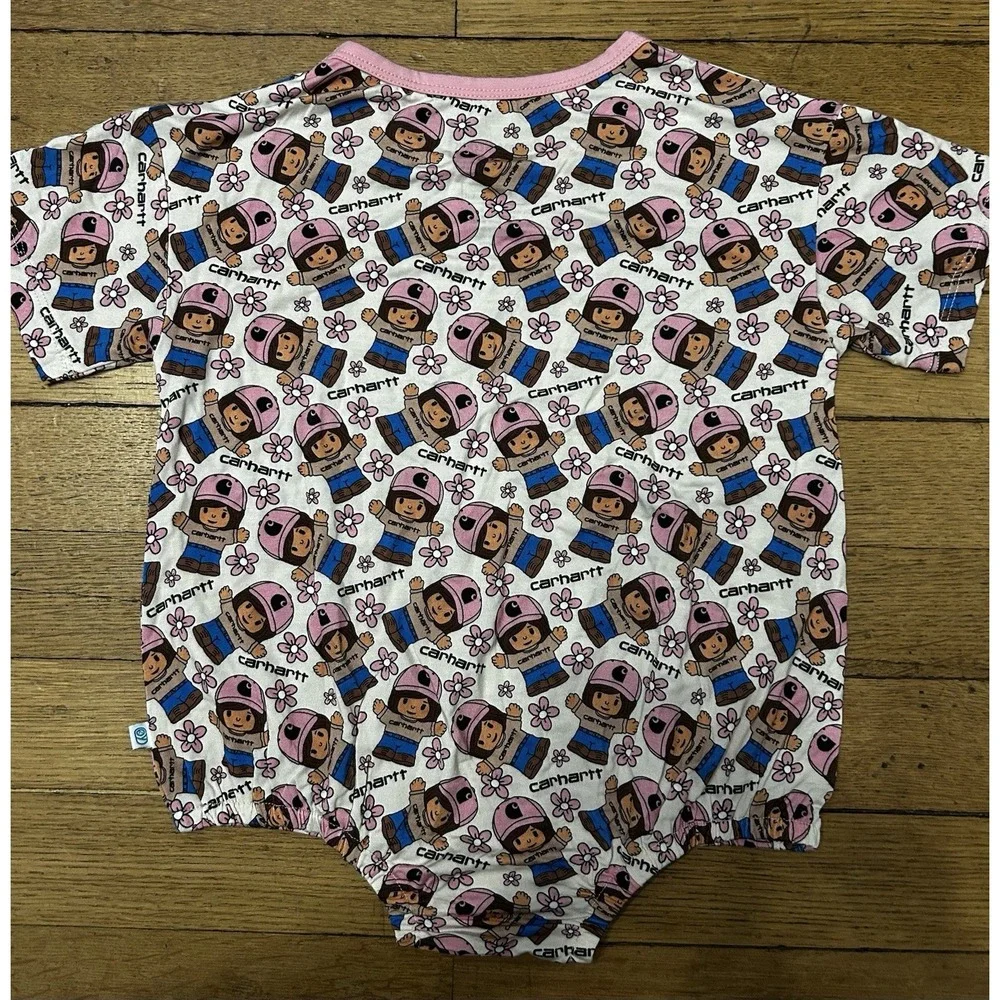 Secret Stock Reserve Bamboo Carhartt Bubble Romper Girls 2T Toddler Pink